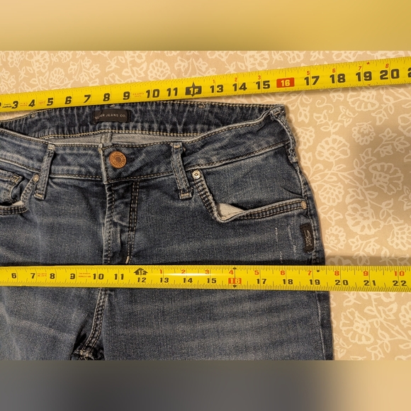 Silver Boyfriend Jeans 33x29 - Picture 12 of 13